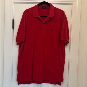 POLO BY RALPH LAUREN Men's Classic Mesh Red Polo Shirt Sz. XL